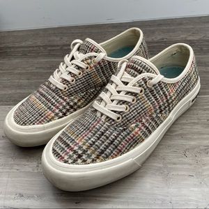 SeaVees for J. Crew Legend Sneakers in Wool Plaid Size 7